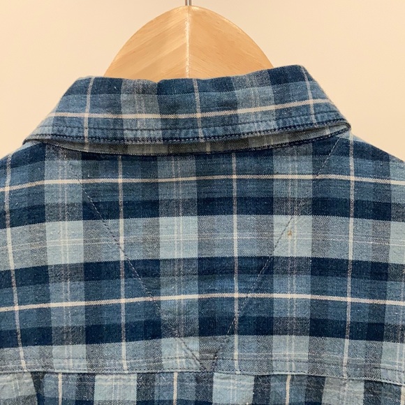 The original cascade blue jeans plaid shirt M - Picture 16 of 16